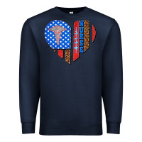 Navy 4th of july nurse heart flag Premium Sweatshirt - texasbilliewilder