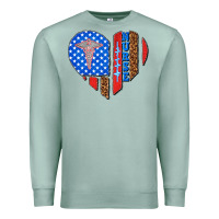 Seafoam 4th of july nurse heart flag Premium Sweatshirt - texasbilliewilder