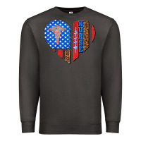Smoke 4th of july nurse heart flag Premium Sweatshirt - texasbilliewilder