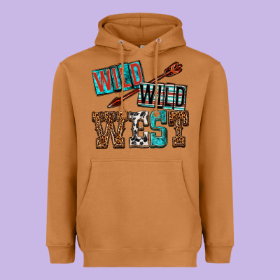 Wild Wild West Heavyweight Hoodie Designed By Texasbilliewilder