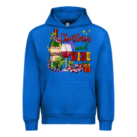 Cobalt Christmas and wine Urban Hoodie - AdoDesignShop