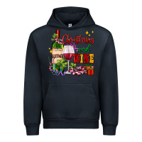 Navy Christmas and wine Urban Hoodie - AdoDesignShop