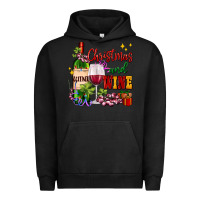 Pigment Black Christmas and wine Urban Hoodie - AdoDesignShop