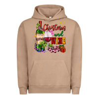 Pigment Burro Christmas and wine Urban Hoodie - AdoDesignShop