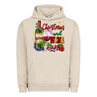 Pigment French Oak Christmas and wine Urban Hoodie - AdoDesignShop