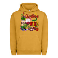 Pigment Peanut Butter Christmas and wine Urban Hoodie - AdoDesignShop