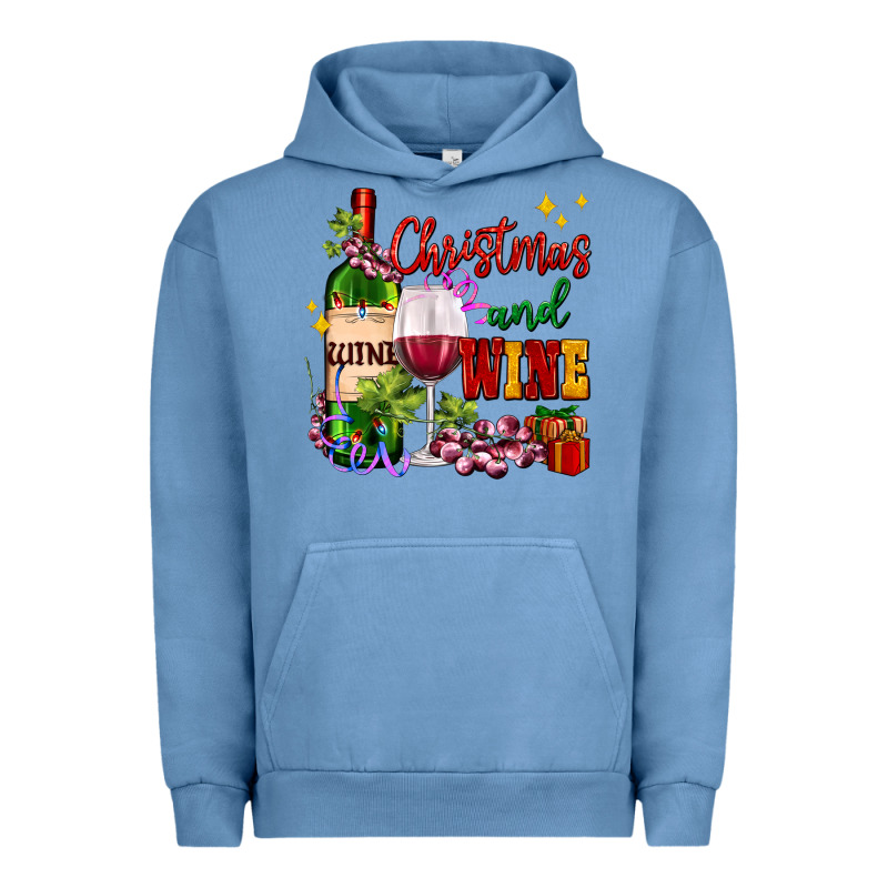 Christmas And Wine Urban Hoodie by AdoDesignShop | Teevron