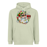 Matcha santa with sunglasses christmas Heavyweight Hoodie - Zillion Design Studio