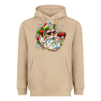 Mushroom santa with sunglasses christmas Heavyweight Hoodie - Zillion Design Studio