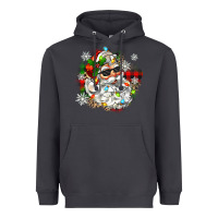 Smoke santa with sunglasses christmas Heavyweight Hoodie - Zillion Design Studio