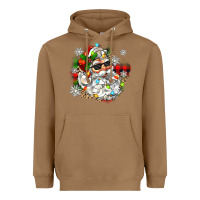 Toasted Coconut santa with sunglasses christmas Heavyweight Hoodie - Zillion Design Studio