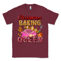 Burgundy christmas baking queen Classic Tee - FaDigitalArtStudio