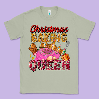 Christmas Baking Queen Classic Tee Designed By Fadigitalartstudio