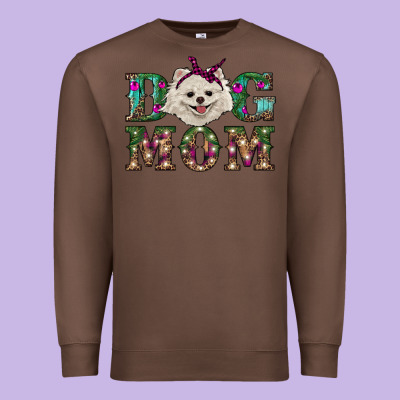 Christmas Dog Mom Pomeranian Premium Sweatshirt Designed By Ranaportraitstore