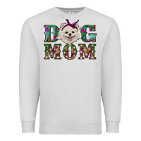 Dove Grey Christmas dog mom Pomeranian Premium Sweatshirt - RanaPortraitStore