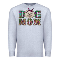 Heather Grey Christmas dog mom Pomeranian Premium Sweatshirt - RanaPortraitStore