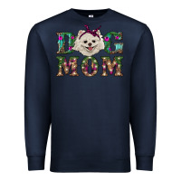 Navy Christmas dog mom Pomeranian Premium Sweatshirt - RanaPortraitStore