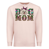 Pale Pink Christmas dog mom Pomeranian Premium Sweatshirt - RanaPortraitStore