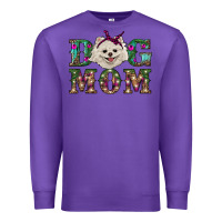 Purple Christmas dog mom Pomeranian Premium Sweatshirt - RanaPortraitStore