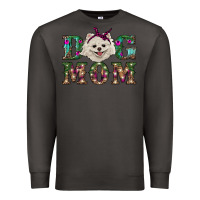 Smoke Christmas dog mom Pomeranian Premium Sweatshirt - RanaPortraitStore