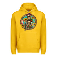 Lemon western skeleton coffee sunflowers Premium Hoodie - Artiststas