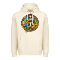 Tofu western skeleton coffee sunflowers Premium Hoodie - Artiststas