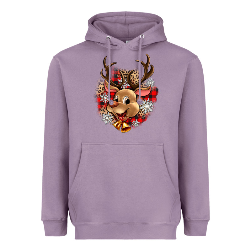 Reindeer Christmas Heavyweight Hoodie by Zillion Design Studio | Teevron