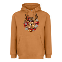 Meerkat reindeer christmas Heavyweight Hoodie - Zillion Design Studio