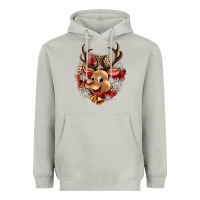 Moon Dust reindeer christmas Heavyweight Hoodie - Zillion Design Studio