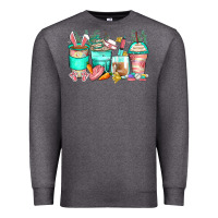 Charcoal Heather easter nurse coffee cups Premium Sweatshirt - Zillion Design Studio