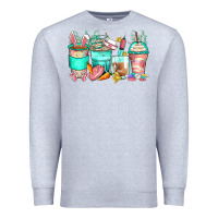 Heather Grey easter nurse coffee cups Premium Sweatshirt - Zillion Design Studio