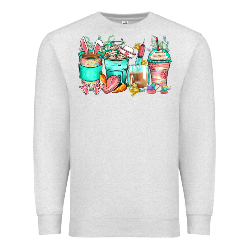 Easter Nurse Coffee Cups Premium Sweatshirt by Zillion Design Studio | Teevron