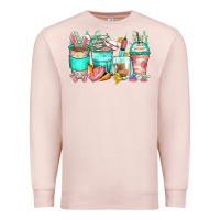 Pale Pink easter nurse coffee cups Premium Sweatshirt - Zillion Design Studio