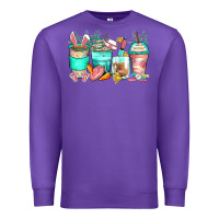 Purple easter nurse coffee cups Premium Sweatshirt - Zillion Design Studio