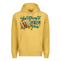 Antique Gold only talking to jesus today Premium Hoodie - AdoDesignShop