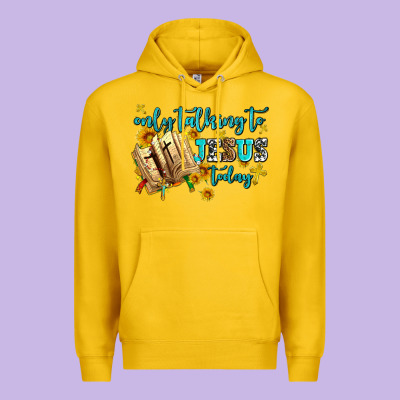 Only Talking To Jesus Today Premium Hoodie Designed By Adodesignshop