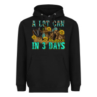 Black a lot can happen in 3 days western Heavyweight Hoodie - texasbilliewilder