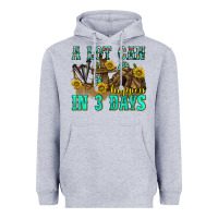 Heather Grey a lot can happen in 3 days western Heavyweight Hoodie - texasbilliewilder