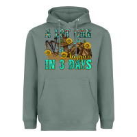 Sage a lot can happen in 3 days western Heavyweight Hoodie - texasbilliewilder