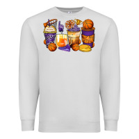 Dove Grey basketball coffee cups Premium Sweatshirt - Zillion Design Studio