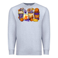 Heather Grey basketball coffee cups Premium Sweatshirt - Zillion Design Studio