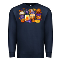 Navy basketball coffee cups Premium Sweatshirt - Zillion Design Studio
