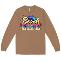 Toasted Coconut beach life Long Sleeve Tee - BarkalooDesign