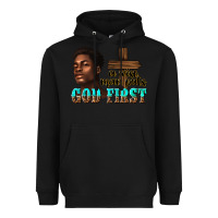Black a wise man puts god first Heavyweight Hoodie - texasbilliewilder
