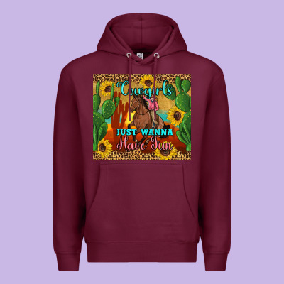 Cowgirls Just Wanna Have Fun Premium Hoodie Designed By Artiststas