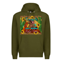 Army Green cowgirls just wanna have fun Premium Hoodie - Artiststas