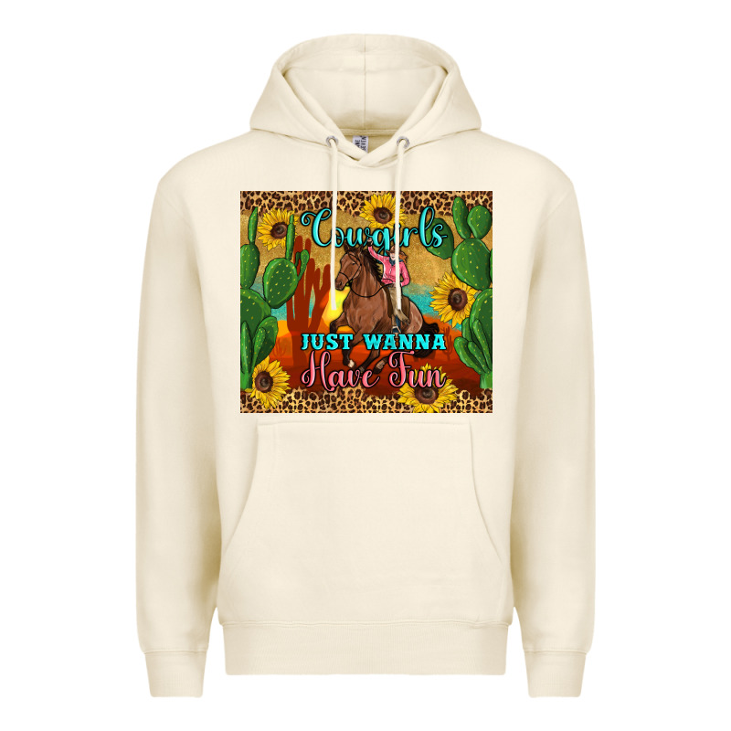 Cowgirls Just Wanna Have Fun Premium Hoodie by Artiststas | Teevron