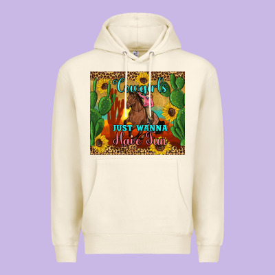 Cowgirls Just Wanna Have Fun Premium Hoodie Designed By Artiststas