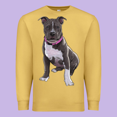 Pitbull Premium Sweatshirt Designed By Ranaportraitstore