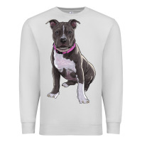 Dove Grey pitbull Premium Sweatshirt - RanaPortraitStore